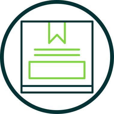 kutu simgesi, vektör illüstrasyonu basit tasarım