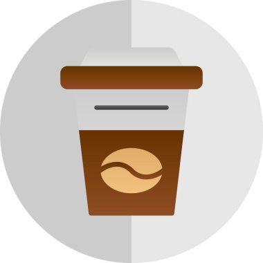 Kahve fincanı. Web simgesi basit illüstrasyon                