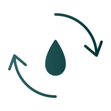 su damlaları simgesi, vektör illüstrasyonu