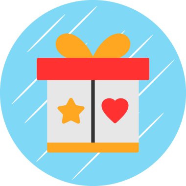 Hediye kutusu simgesi. vektör çizimi tasarımı 