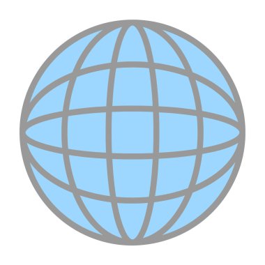 Küresel simge vektör illüstrasyonu