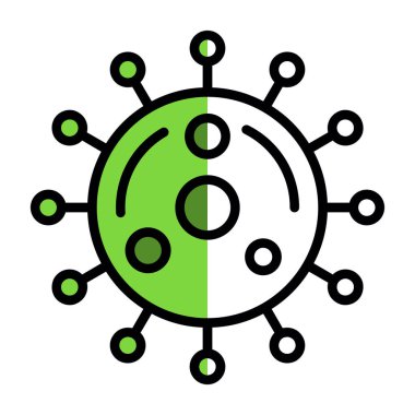 Virüs. Web simgesi basit illüstrasyon 