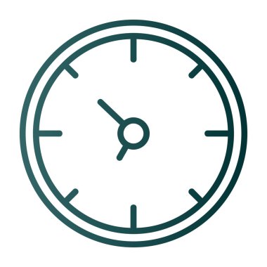 Saat. Web simgesi basit illüstrasyon                  