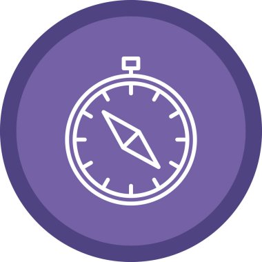 vector illustration of Compass modern icon            