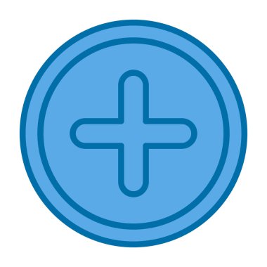 Artı işaret simgesi, vektör illüstrasyonu