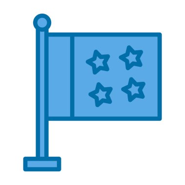 bayrak ikonu vektör illüstrasyonu