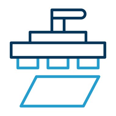 Gemi. Web simgesi basit illüstrasyon