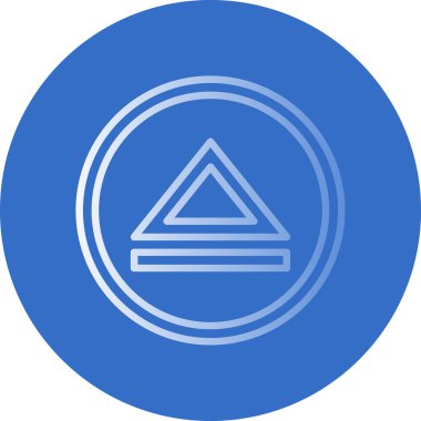 Bir çadır simgesinin vektör illüstrasyonu