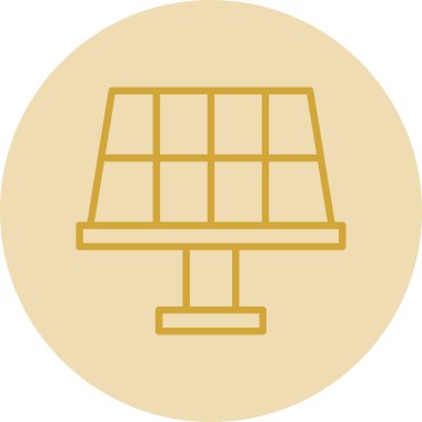 Güneş paneli ikon vektör illüstrasyonu