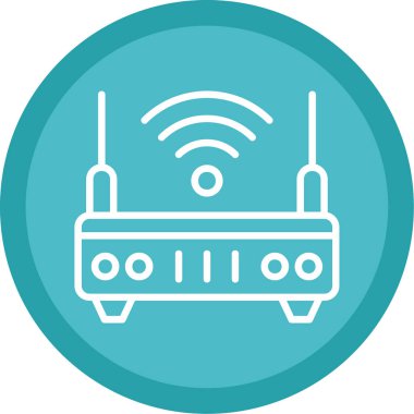 wifi internet yönlendirici vektör çizimi 