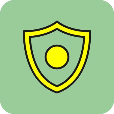 kalkan simgesi, vektör illüstrasyonu basit tasarım