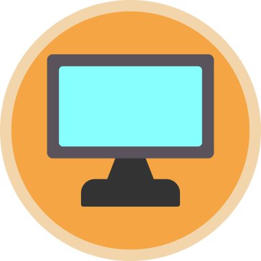 ekran simge vektör çizim 