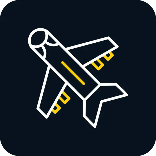 Airplane Web Icon Simple Design — Stock Vector