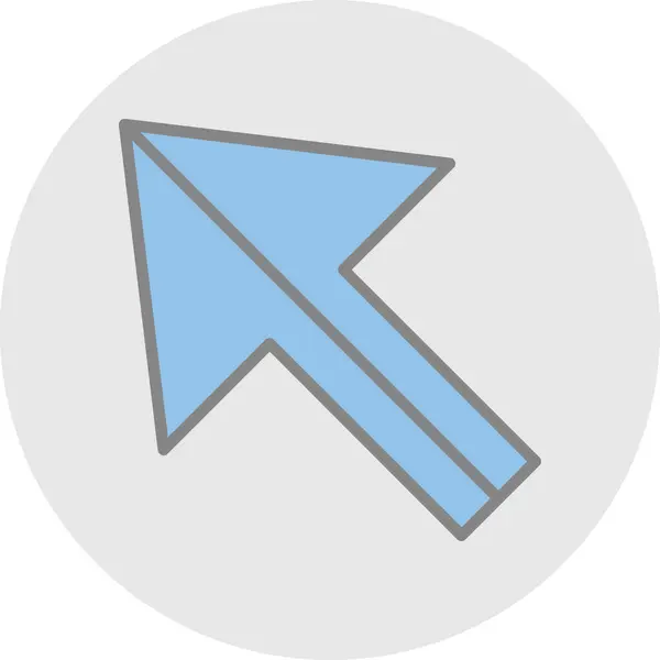 Arrow Pointer Web Icon Simple Illustration — Stock Vector