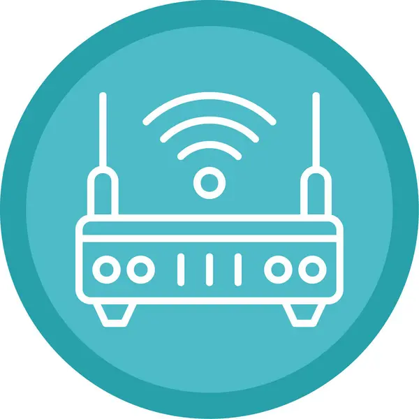 Wifi Internett Router Vektor Illustrasjon – stockvektor