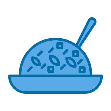 Vektör illüstrasyonu, yiyecek simgesi arkaplanı