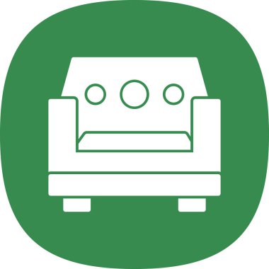 Kanepe. Web simgesi basit tasarım