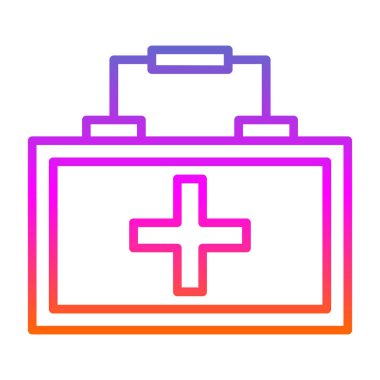 Çanta. Web simgesi basit tasarım