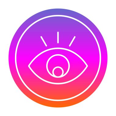 Göz. Web simgesi basit illüstrasyon 