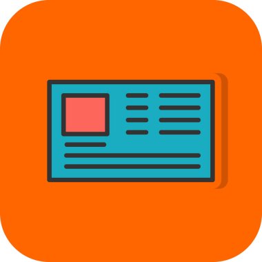 Kimlik kartı web simgesi, vektör illüstrasyonu