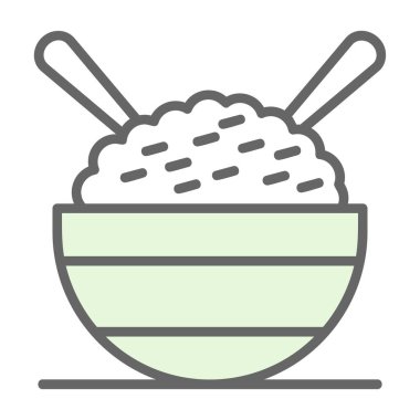 Aromatik pirinç web simgesi resimleme arkaplanı 