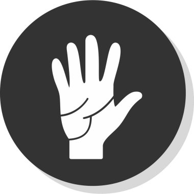 İnsan el simgesi, vektör illüstrasyonu