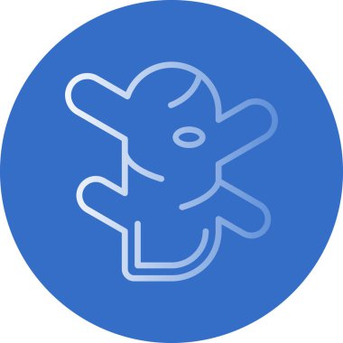 Zencefil kök simgesinin vektör illüstrasyonu 