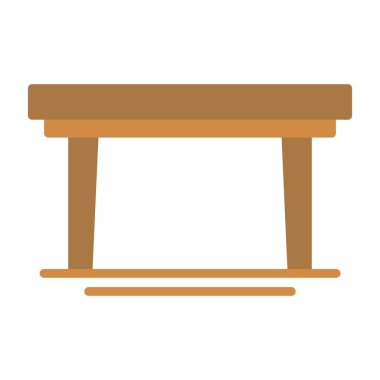 mobilya ikonu vektör illüstrasyonu