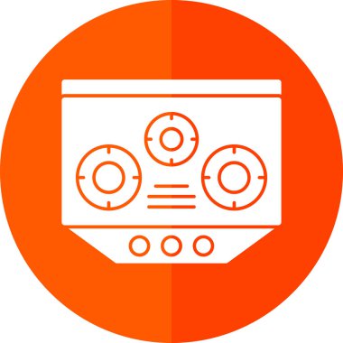 Modern bir simge tasarımının vektör illüstrasyonu