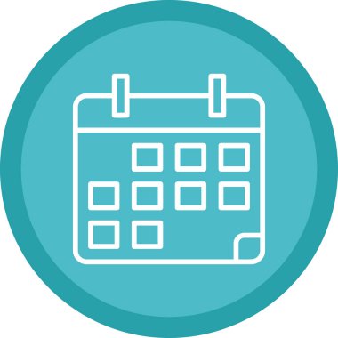 basit takvim simgesini, vektör çizim