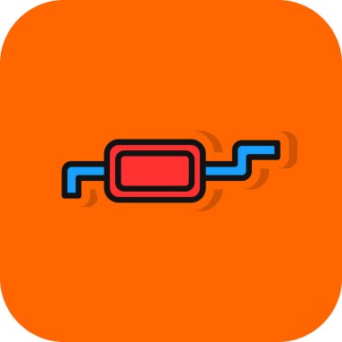 Çizgi film simgesinin vektör illüstrasyonu