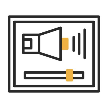 vektör sözcüsü Simgesi illüstrasyonu 