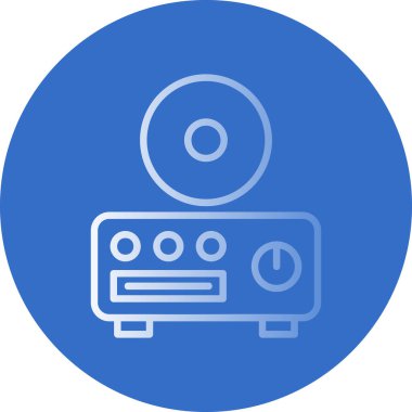 CD çalar simge vektör çizim