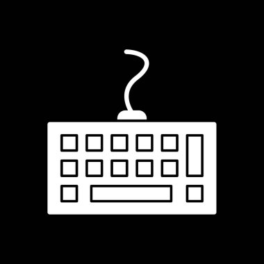 Bilgisayar klavyesi. Web basit tasarımı