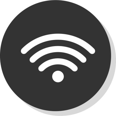 wifi simgesi, vektör illüstrasyonu basit tasarım