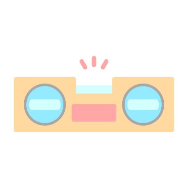 kamera düz simgesi, vektör illüstrasyonu