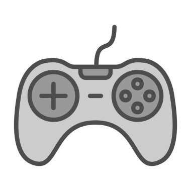 oyun konsolu simgesi, vektör illüstrasyonu, Dijital oyun sembolü 