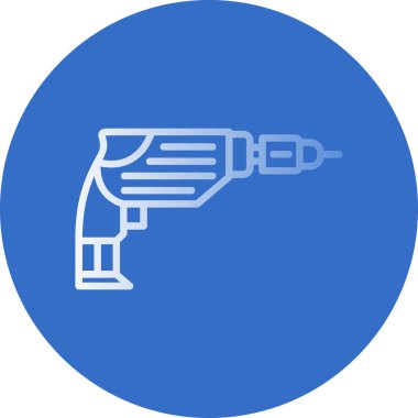 Sondaj makinesi ikon vektör çizimi