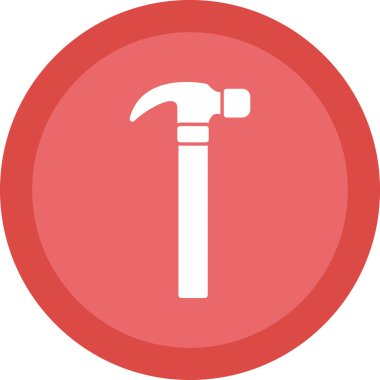 Çekiç sembolü vektör illüstrasyonu                                            