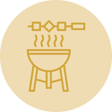 Tencere simgesinin vektör illüstrasyonu