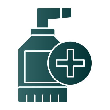 sanitizer bottle vector icon