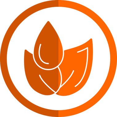 Yaprak simgesi, vektör illüstrasyonu