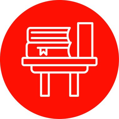 Kitap simgesi, vektör illüstrasyonu basit tasarım