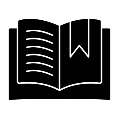 Kitap. Web simgesi basit illüstrasyon 