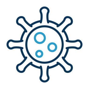 Corona virüs simgesi vektör illüstrasyonu