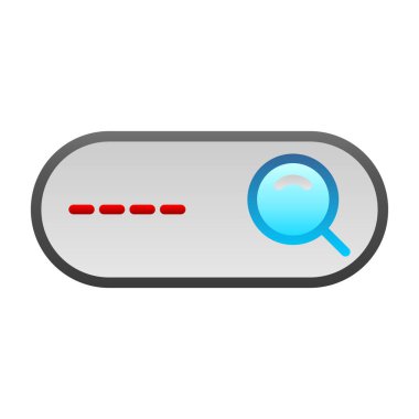 Arama çubuğu vektör illüstrasyonu