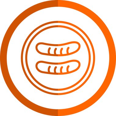 Ekmek. Web simgesi basit illüstrasyon