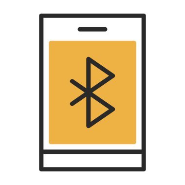 Bluetooth Web simgesi basit illüstrasyon 