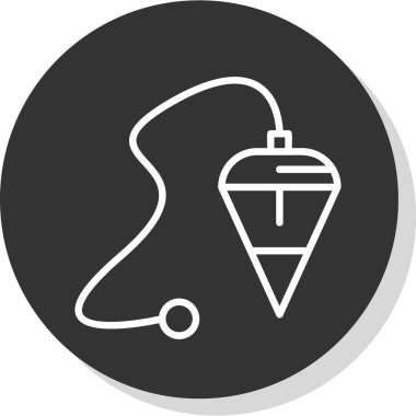 Tek bir simge tasarımının vektör illüstrasyonu