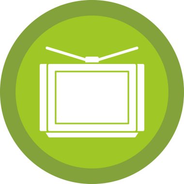 TV simgesi vektör illüstrasyonu 